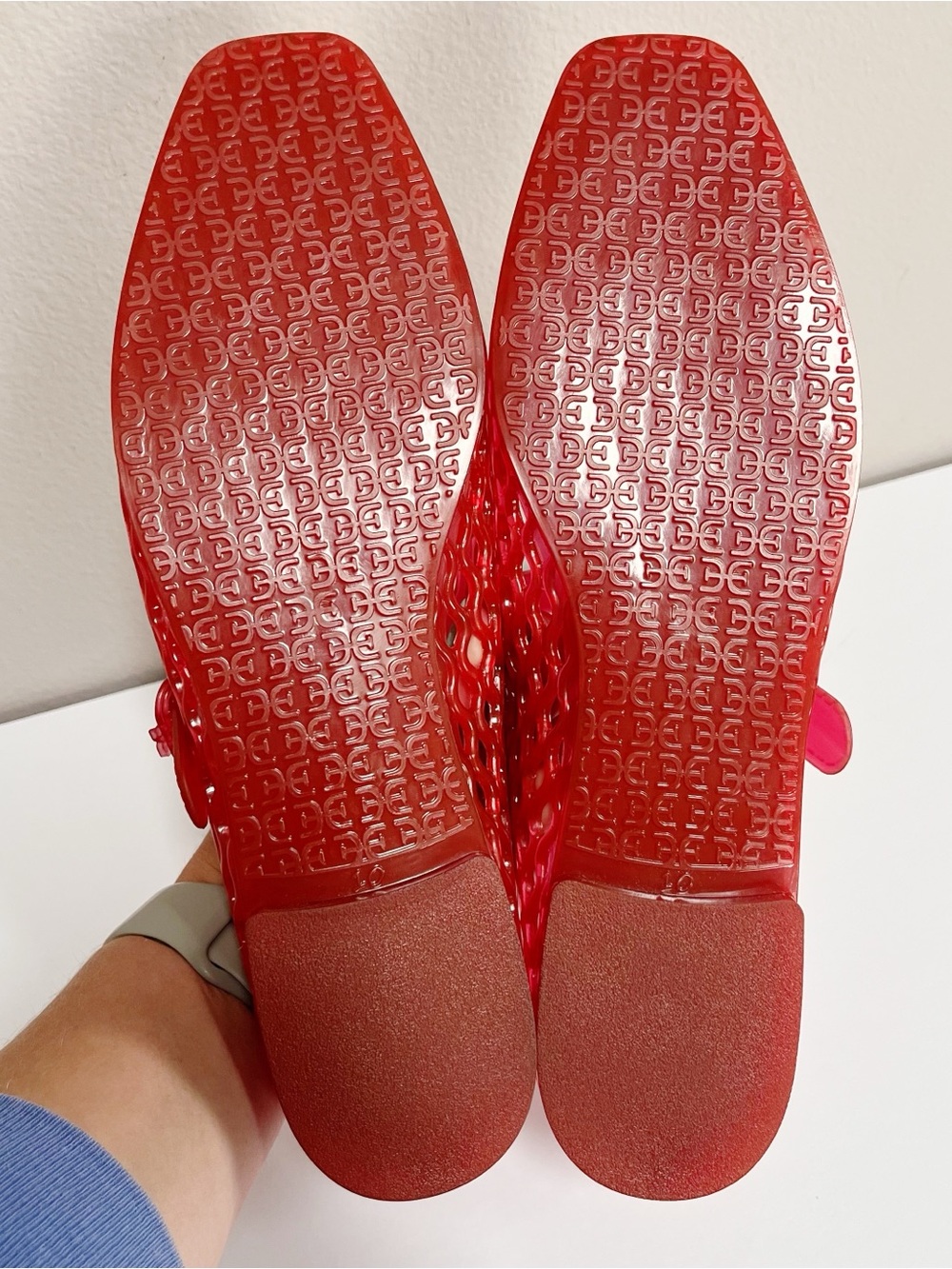 Sam Edelman NWOB Michaela Jelly Mary Jane Flat Shoes Size 10 Retro 90s Y2K - Picture 12 of 14
